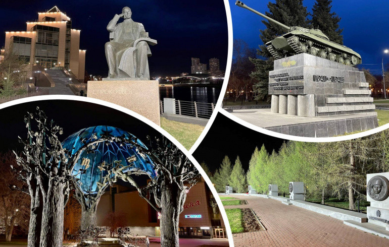 На 11 памятниках Челябинска установили подсветку