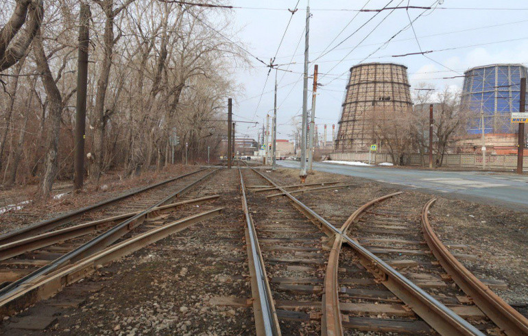 Старт ремонта трамвайных путей в Металлургическом районе Челябинска перенесли на 15 июня