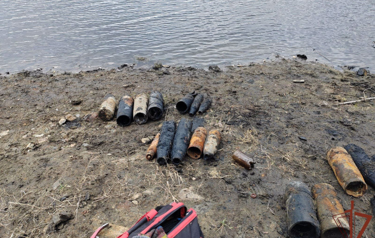 Житель Челябинской области нашёл 22 боевых снаряда на озере Иртыш