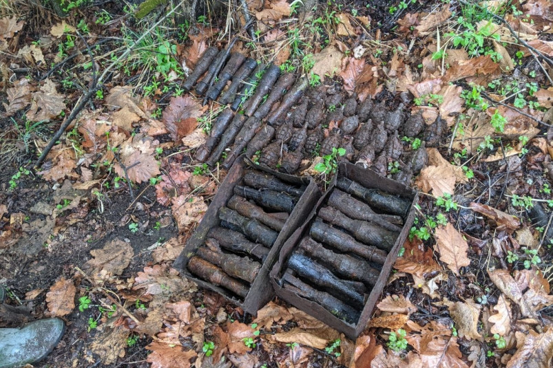 Бойцы ПО “АвиаПоиск” в Приморье обнаружили ручные гранаты времен Второй мировой войны