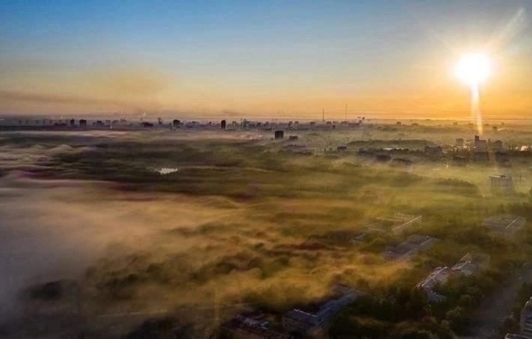 Из-за природных пожаров в соседней области Челябинск накрыло густым дымом