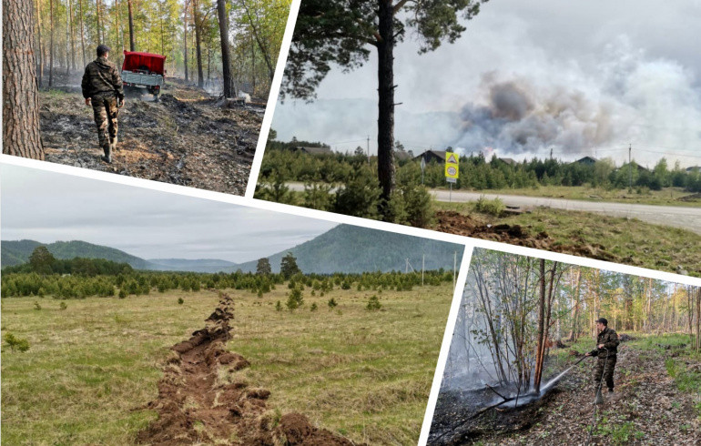 Мощный природный пожар в Челябинской области уничтожил растительность на площади 45 га