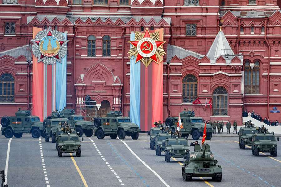 Президент Владимир Путин выступил на параде Победы на Красной площади