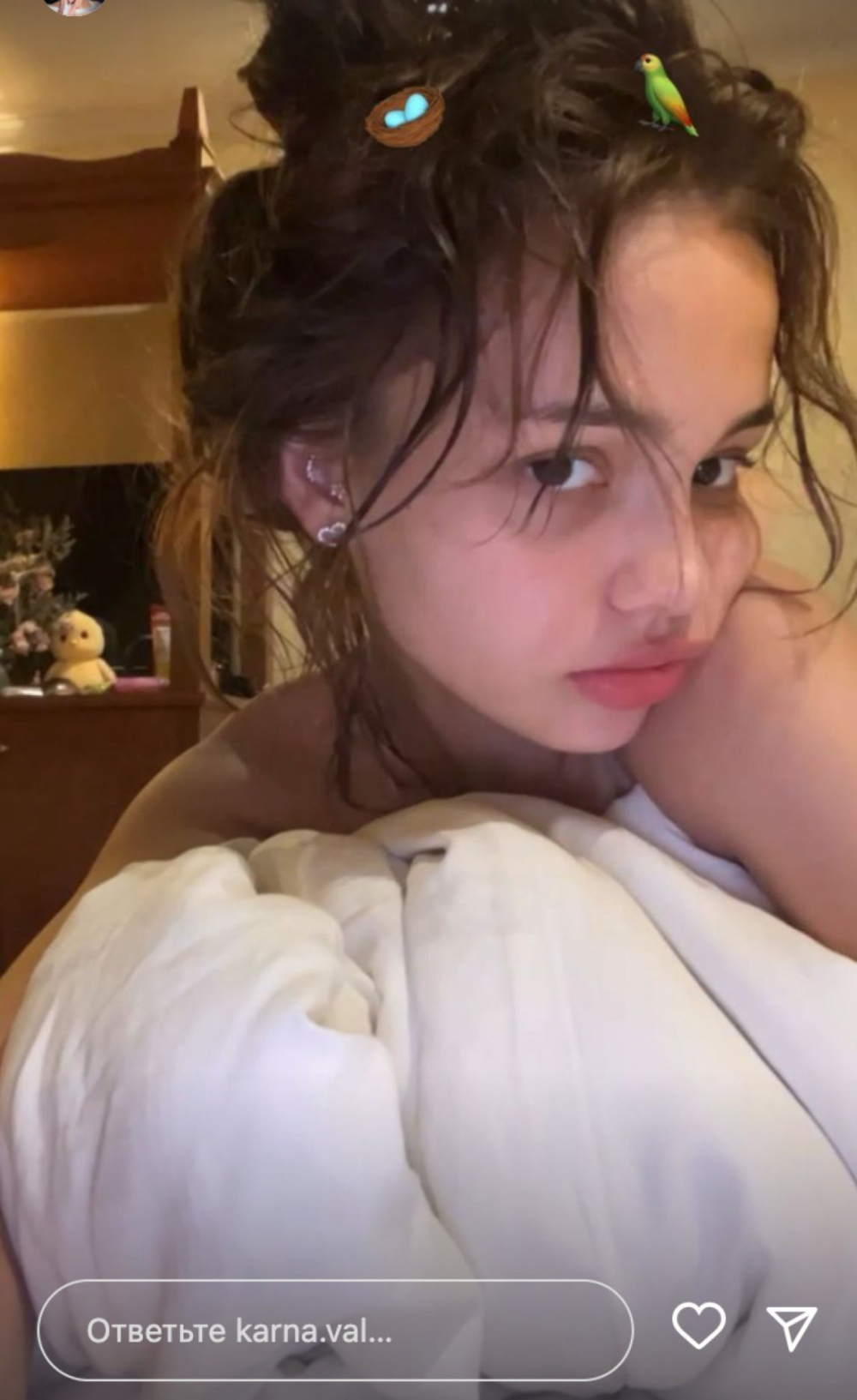 Певица Валя Карнавал выложила пикантный фотоснимок из постели