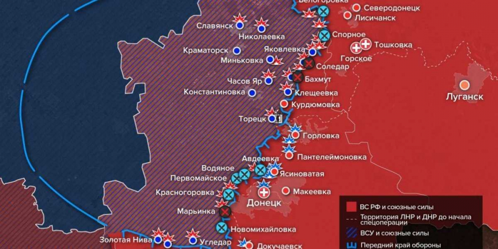 События в Донбассе: подготовка провокации у границ ЛНР, продвижение ВС России в Марьинке