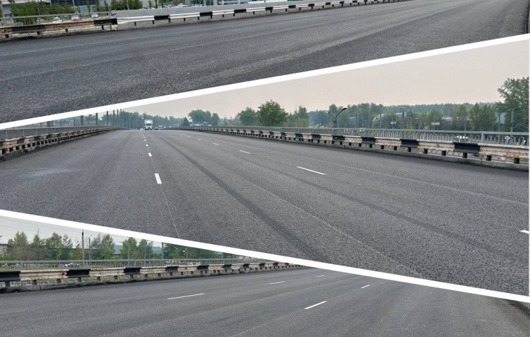 В Челябинске дорожники завершили ремонт моста на Свердловском тракте