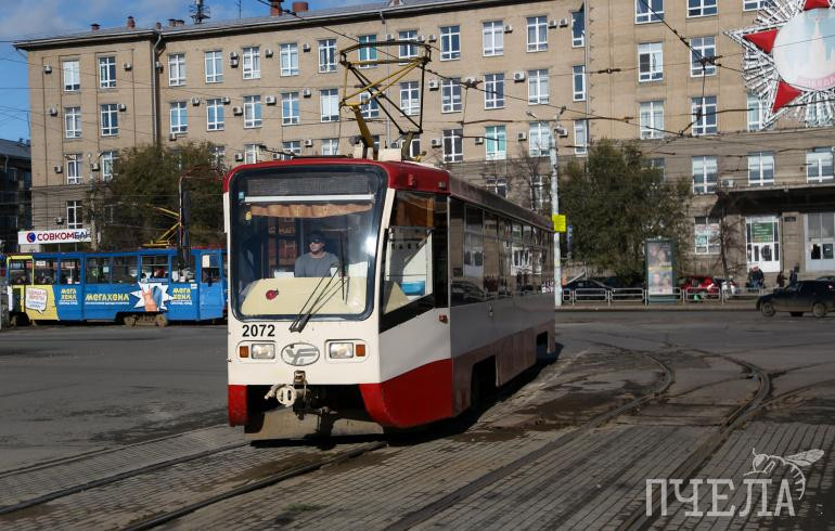 В Челябинске впервые ввели реверсивное движение трамваев до 20 мая