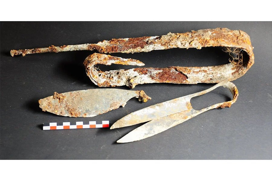 В Германии обнаружены почти новые кельтские ножницы возрастом 2300