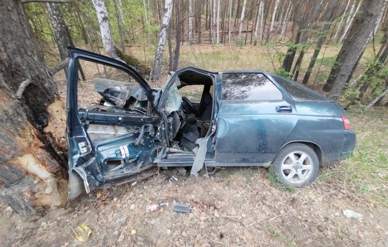 В Челябинской области «Лада» врезалась в дерево, водитель погиб