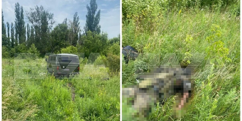 Буханка, автоматы и тела: Фото с места убийства бойцов ЧВК «Вагнер» Пригожина, отказавшихся участвовать в вооруженном мятеже