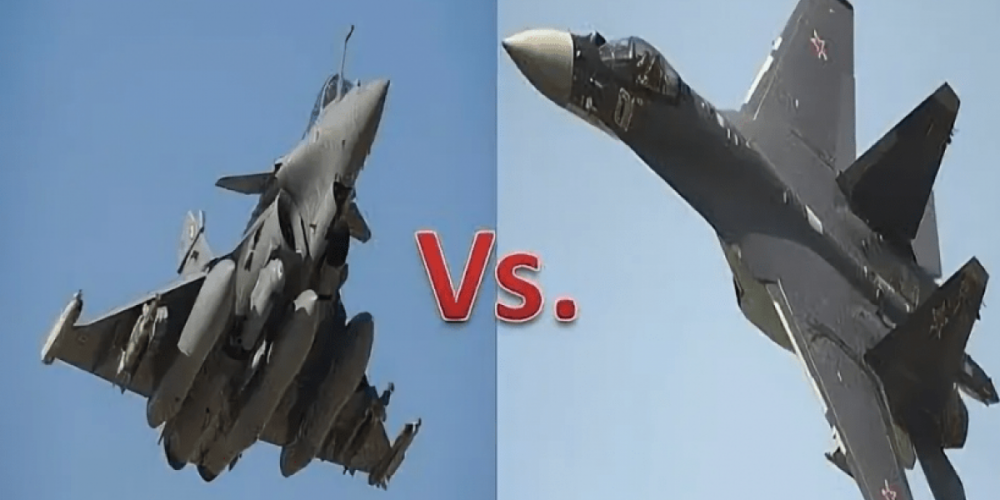 Су-35 впервые опасно столкнулись с французскими Рафалями «лоб в лоб» и взяли друг друга в прицел.Встреча, которую долго ждали