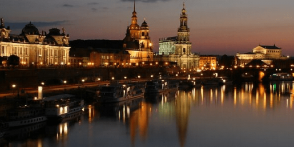 В Дрездене, Германия, было отключение электроэнергии