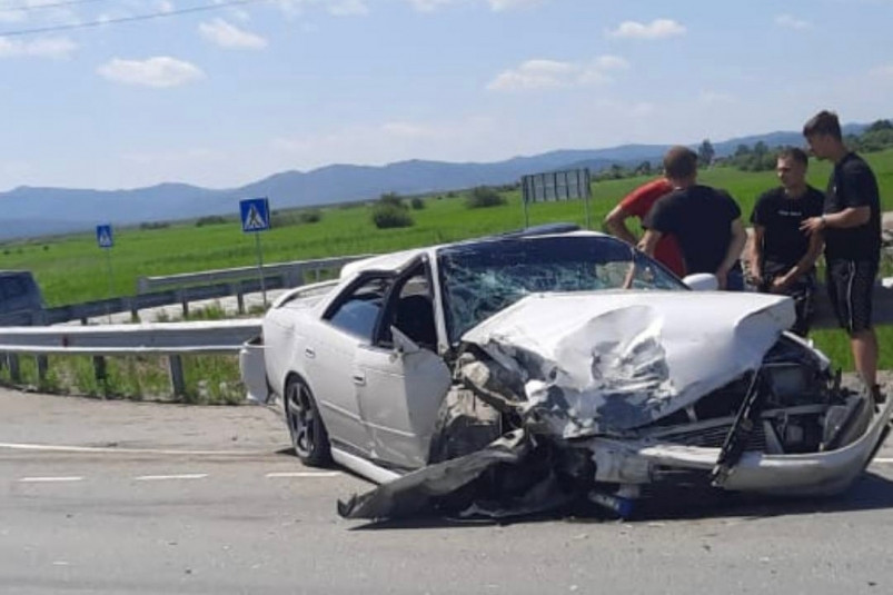 Трое детей пострадали в результате аварии на новой трассе Приморья