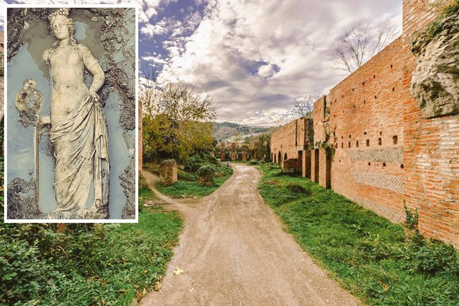 Прекрасная мраморная статуя водяной нимфы найдена в древнем городе Амастрис