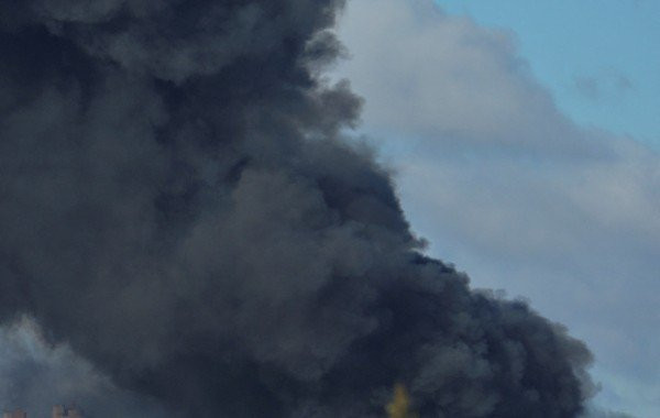 В Днепропетровске на Украине произошел мощный взрыв