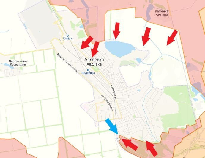 Карта боевых действий под Авдеевкой на сегодня, 9 февраля 2024: обзор главных событий