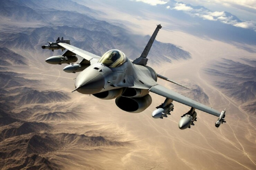 Появилось фото истребителя F-16 с опознавательным знаком ВВС Украины