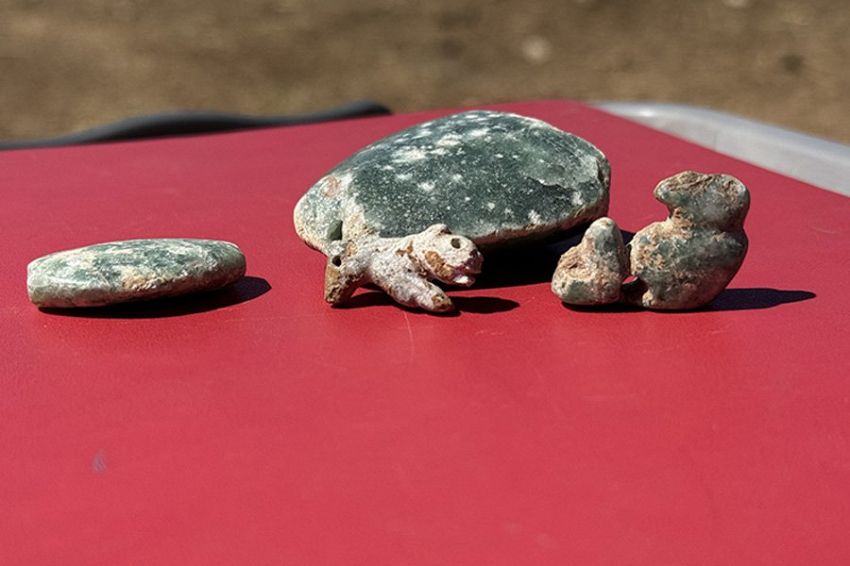 В Турции найдены 10 000-летние украшения с фигурками леопарда и стервятника 