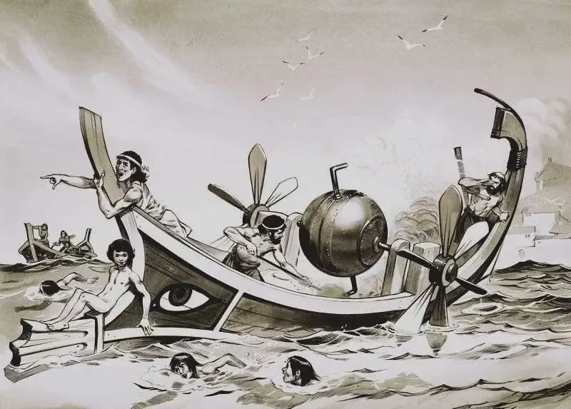 Каким могло быть паровое судно Герона?