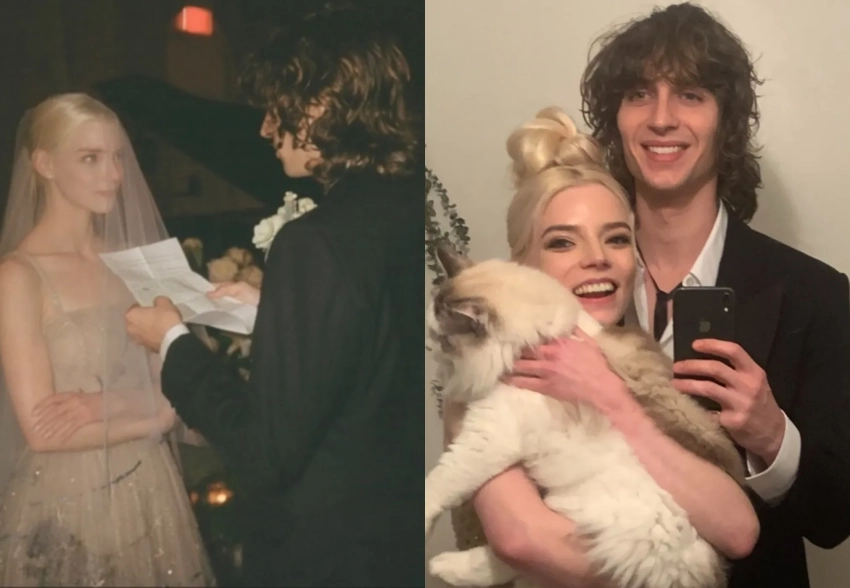 Аня Тейлор-Джой поздравила Малкольма Макрея с 3-й годовщиной брака и показала архивные кадры с их свадьбы