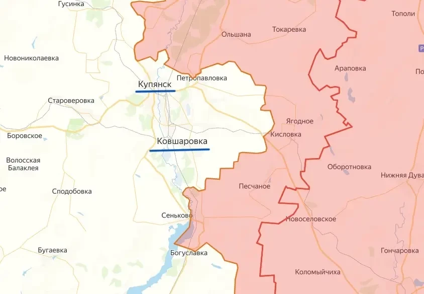 ВСУ рискуют потерять в ближайшее время обширную территорию на востоке Харьковской области