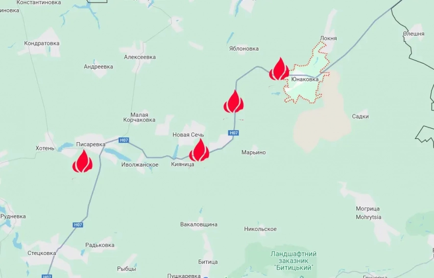Российская бомбардировочная авиация обнуляет резервы противника, прибывающие к северной линии обороны Сум