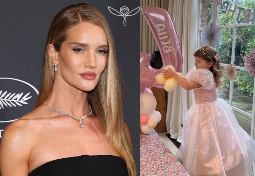 Рози Хантингтон-Уайтли показала кадры с дня рождения дочери на фоне слухов о конфликте со свекровью