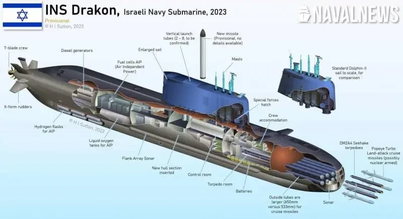 ВМС Израиля пока не задействованы в войне с Ираном